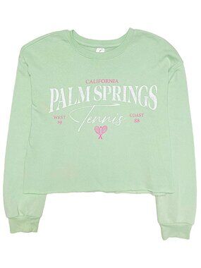Girls Palm Springs Tennis Cropped Sweatshirt Nordstrom L 10-12
